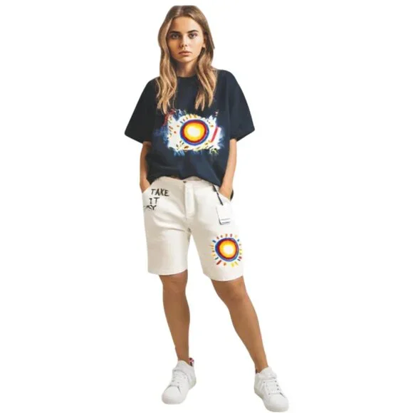 Scotch & Soda Natural Organic Cotton Take It Easy Regular Fit Shorts, Size 10/12 - Picture 3 of 9